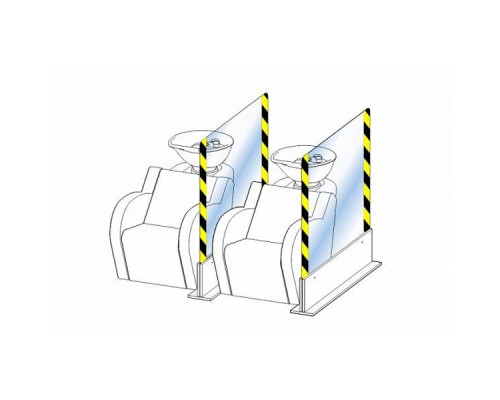 Защитный экран для парикмахерских моек